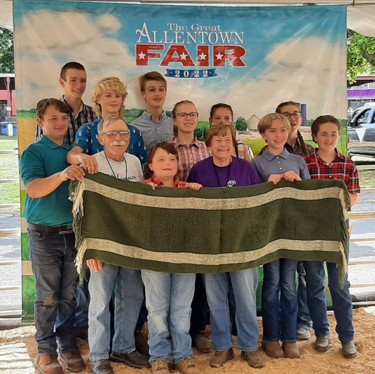 $1,700 Shawl Woven by Lehigh County 4-H Livestock Club The Valley Ledger Its All About The Lehigh Valley