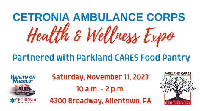 CETRONIA AMBULANCE CORPS TO HOST 2ND ANNUAL HEALTH & WELLNESS EXPO