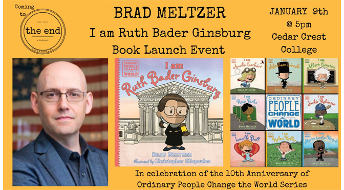 Books Co. for the book release of I AM RUTH BADER GINSBURG on Tuesday, January 9.