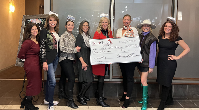 Business Women Networking Involving Charity & Education Presents Check to Third Street Alliance for Women & Children