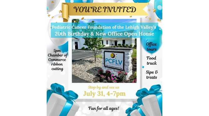 The Chamber to Host Ribbon Cutting Ceremony for Pediatric Cancer Foundation of the Lehigh Valley’s 20th Anniversary