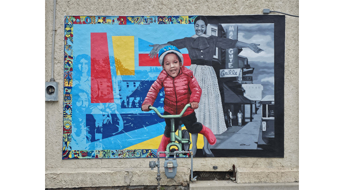 Unveiling of the new Northside Alive Community mural by Matt Halm